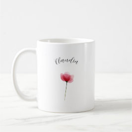Elegant Schattig Verfijnd Genoemd Romantisch Bloem Koffiemok