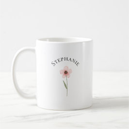 Elegant Schattig Verfijnd Genoemd Romantisch Bloem Koffiemok