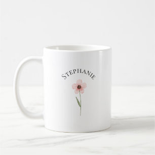 Elegant Schattig Verfijnd Genoemd Romantisch Bloem Koffiemok
