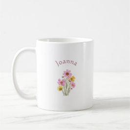 Elegant Schattig Verfijnd Genoemd Romantisch Bloem Koffiemok