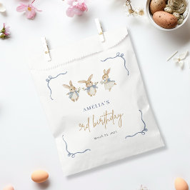 Elegant Schattige Bunny Kind Paas 3e Verjaardag Pa Bedankzakje