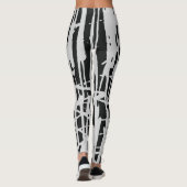 Elegant Schattige Eenvoudig Zwart & Wit Leggings (Achterkant)