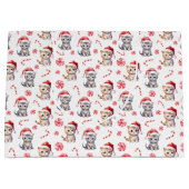 Elegant Schattige Kat Sweet Snoep Christmas Groot Cadeauzakje (Voorkant)