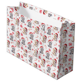 Elegant Schattige Kat Sweet Snoep Christmas Groot Cadeauzakje