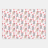 Elegant Schattige Kat Sweet Snoep Christmas Inpakpapier Vel (Voorkant 2)