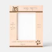 Elegant Schattige kattenmonument Gegraveerde Lijstjes (Voorkant)