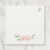 Elegant Schattige konijn in bloemenkast Kids Verja Bedankjes Labels (Achterkant)