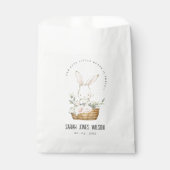 Elegant Schattige konijn in bloemenkast Kids Verja Bedankzakje (Voorkant)
