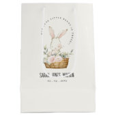 Elegant Schattige konijn in bloemenkast Kids Verja Medium Cadeauzakje (Achterkant)