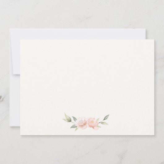 Elegant Schattige konijn in bloemenkast Kids Verja Notitiekaartje (Achterkant)