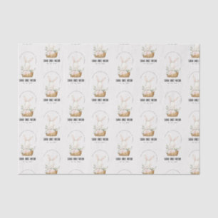 Elegant Schattige konijn in bloemenkast Kids Verja Tissuepapier