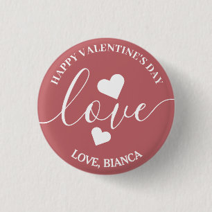 Elegant Schattige Liefde Valentijnsdag Paar Ronde Button 3,2 Cm