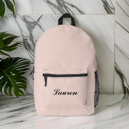 Elegant Schattige minimalistisch zwart script | Pl Bedrukte Rugzak