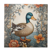 Elegant Schattige Plump Duck  Bloemen
