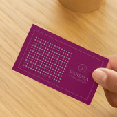 Elegant Schattige Rood Modern Monogram Custom Visitekaartje