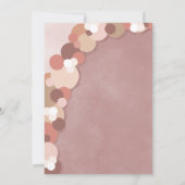 Elegant Schattige Roze Meisje Baby shower Kaart (Achterkant)