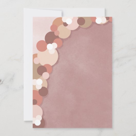 Elegant Schattige Roze Meisje Baby shower Kaart (Achterkant)