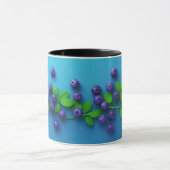 Elegant Schattige Sweet Blueberry Fruit Pattern Mok (Midden)