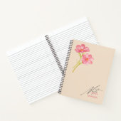 Elegant Schattige trendy bloemen Notitieboek (Binnen)
