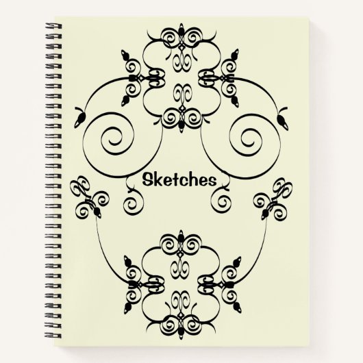 Elegant-schetsen Notitieboek (Voorkant)