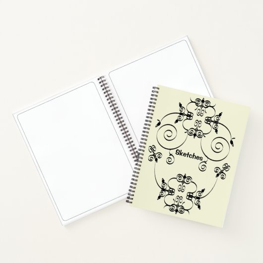 Elegant-schetsen Notitieboek (Binnen)