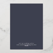 Elegant Schilderachtig Abstract Landschap Winter B Folie Uitnodiging (Achterkant)