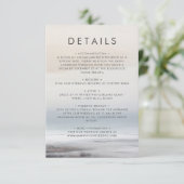 Elegant Schilderachtig Abstract Landschap Winter B Informatiekaartje (Staand voorkant)