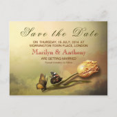 Elegant schilderij Save the date briefkaarten (Voorkant)
