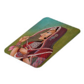 Elegant schilderij van een vrouw magneet (Linkerzijde)