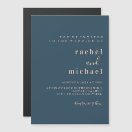 Elegant schlichte magnetische uitnodiging