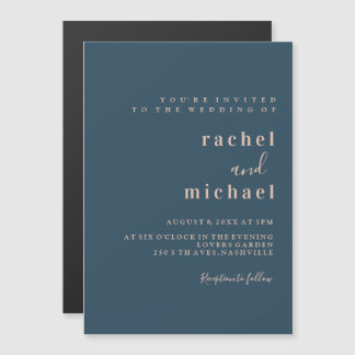 Elegant schlichte magnetische uitnodiging