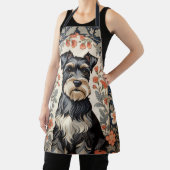 Elegant Schnauzer William Morris Inspired Floral Schort (Insitu)