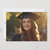 Elegant School Afstuderen Fotojaar Glitter Kaart (Achterkant)