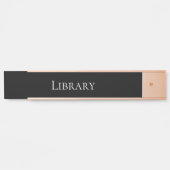 Elegant School Library Deurbordje (Voorkant)
