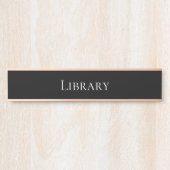 Elegant School Library Deurbordje (Voorkant)