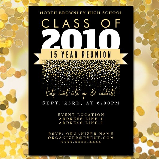 Elegant schoolreünie ontwerp kaart