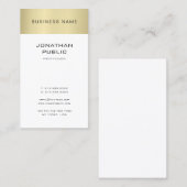 Elegant, schoon design Gold Kijk gewoon goed in Tr Visitekaartje (Voorkant / Achterkant)