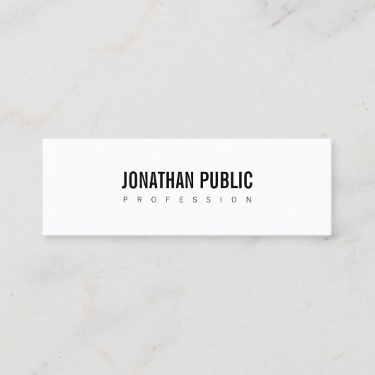 Elegant schoon design, professioneel design, moder mini visitekaartje (Voorkant)