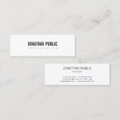 Elegant schoon design, professioneel design, moder mini visitekaartje (Voorkant / Achterkant)