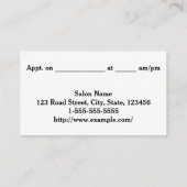 Elegant & schoon, met drie-line grens zaken visitekaartje (Achterkant)