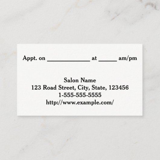 Elegant & schoon, met drie-line grens zaken visitekaartje (Achterkant)