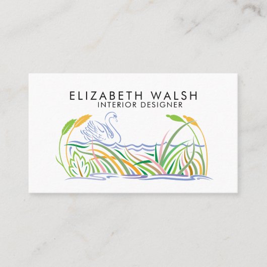 Elegant Schoon Modern Minimalistisch Visitekaartje (Voorkant)