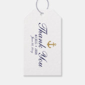 Elegant, schoon, wit, bedankt cadeau Labels Cadeaulabel (Voorkant)
