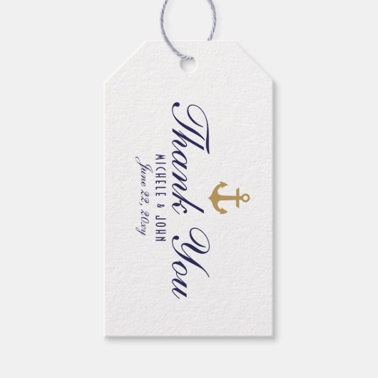 Elegant, schoon, wit, bedankt cadeau Labels Cadeaulabel (Voorkant)
