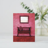 Elegant schotel verstelbare stoel spiegelbeeld bin briefkaart (Staand voorkant)