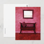 Elegant schotel verstelbare stoel spiegelbeeld bin briefkaart (Voorkant / Achterkant)