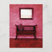 Elegant schotel verstelbare stoel spiegelbeeld bin briefkaart (Voorkant)