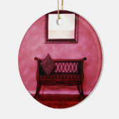 Elegant schotel verstelbare stoel spiegelbeeld bin keramisch ornament (Links)