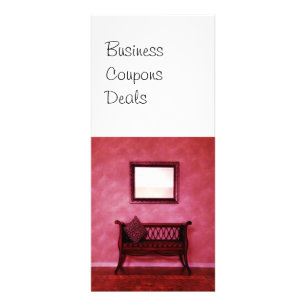 Elegant schotel verstelbare stoel spiegelbeeld bin reclamekaart