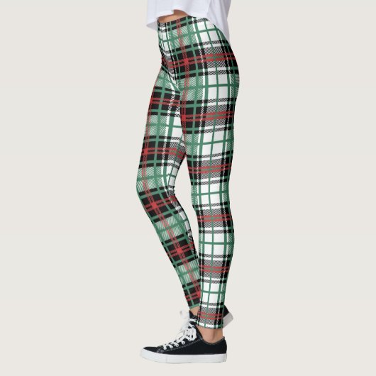 Elegant Schots Erfgoed Plaid Tartan Patroon Leggings (Links)